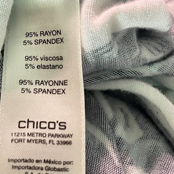 Chico's Easywear Navy top Size  18 - Picture 6 of 7